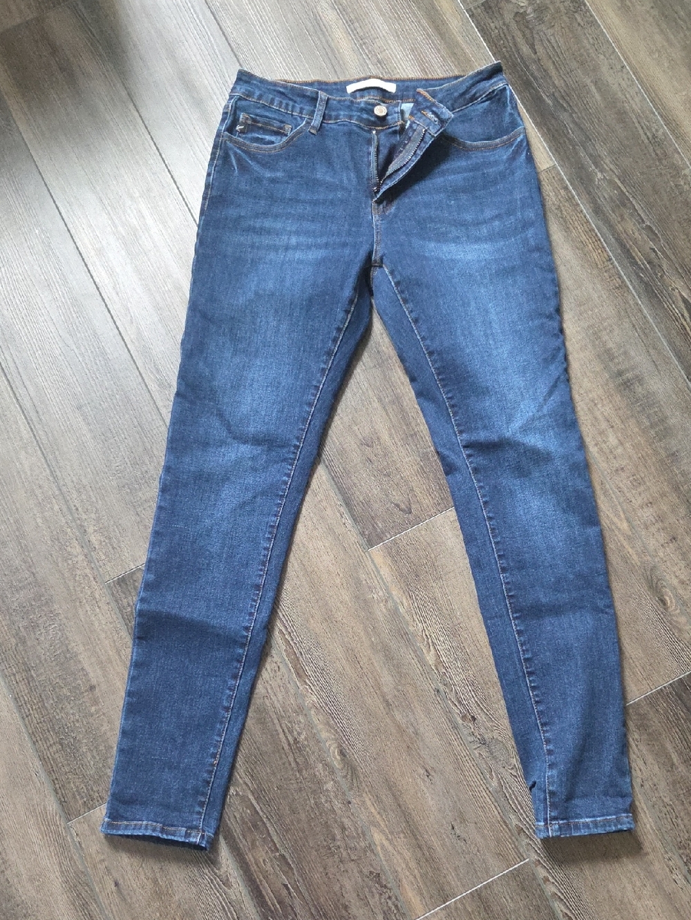 Kancan Dark Blue Stretch Skinny Jeans